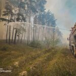 На Харківщині триває ліквідація лісової пожежі