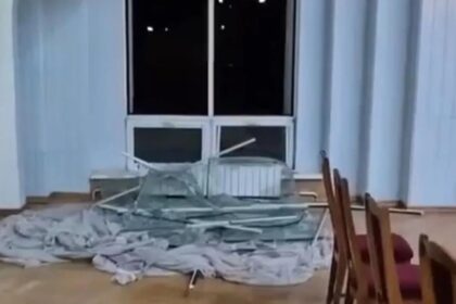 Атака на Київ: пошкоджена будівля Центрального палацу одружень