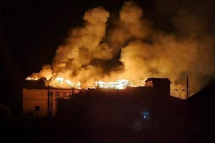 У Курській області повідомили про пожежу після атаки БПЛА