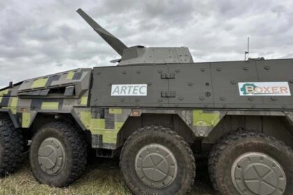 Patria та Rheinmetall представили прототип самохідного міномета на базі ББМ Boxer