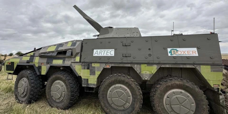 Patria та Rheinmetall представили прототип самохідного міномета на базі ББМ Boxer