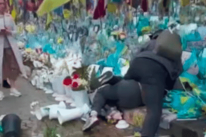 У Києві жінка вчинила погром на Алеї Героїв
