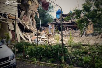 З'явилися кадри наслідків атаки дронів на Київщину