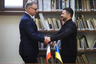 Зеленський зустрівся з Дудою у Вільнюсі