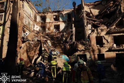 З'явилися кадри ударів Росії по Києву