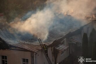 На Вінниччині сталася масштабна пожежа в лікарні