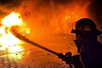 У РФ після атаки БПЛА горить залізнична станція